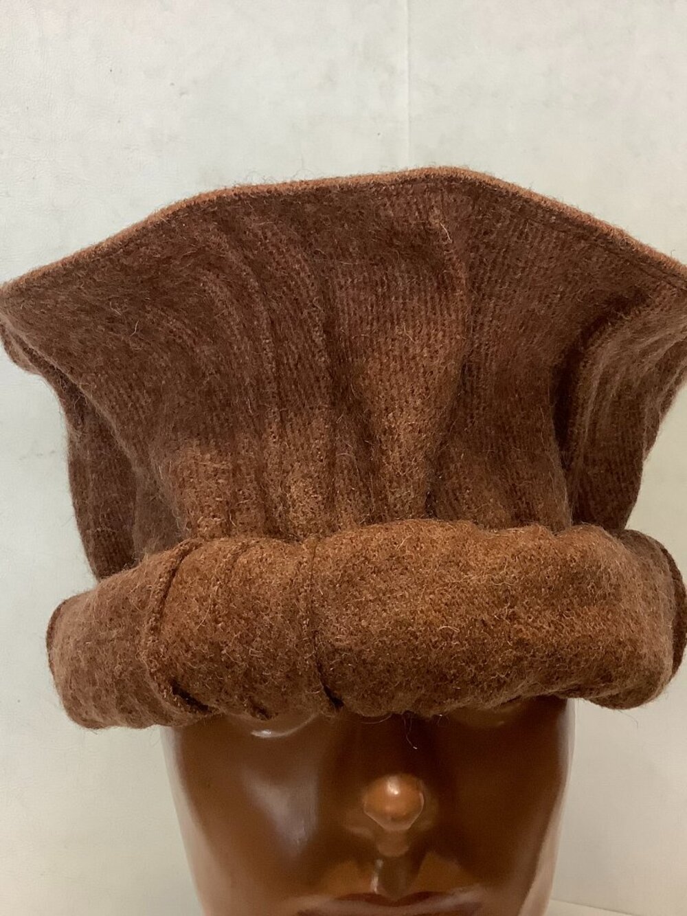 Afghan Pakistan Chitrali Tribal Hat 100% Wool Brown